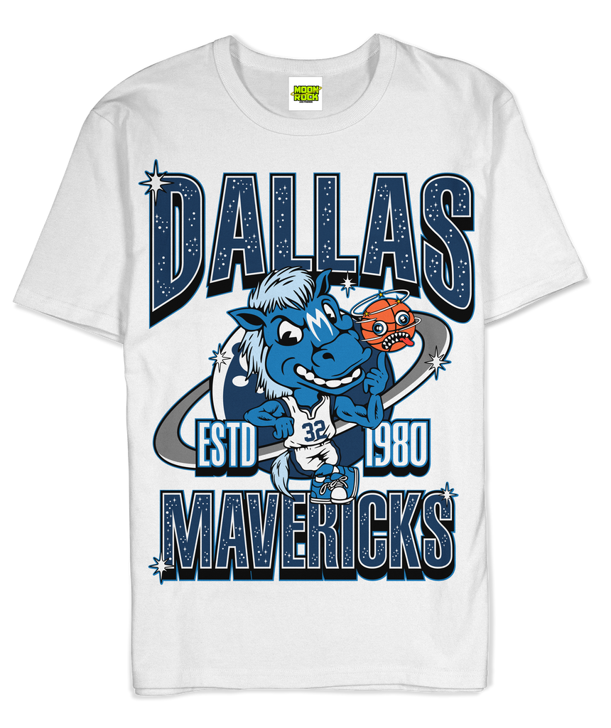 Mavericks X MAF Mascot Tee White