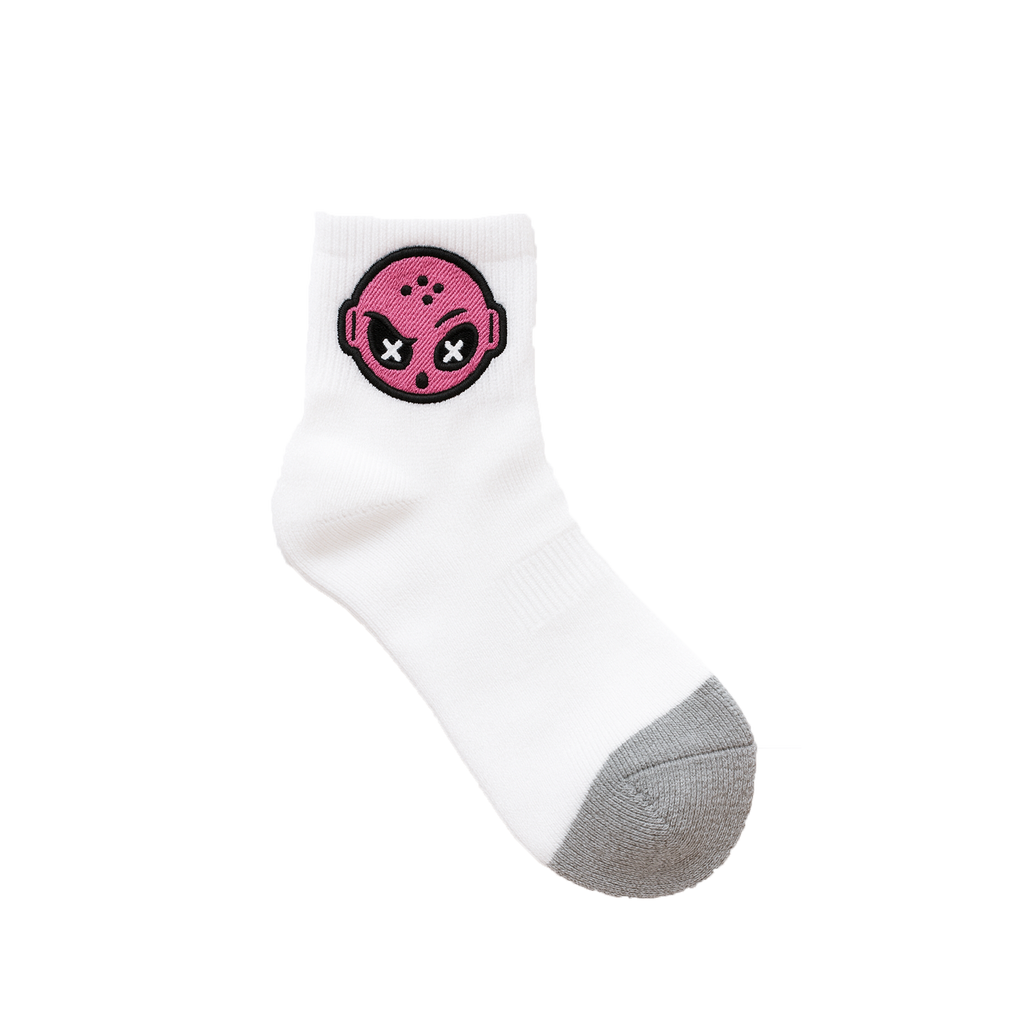 Pink Alien Head Socks